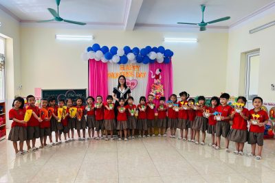 Các hoạt động chào mừng ngày Phụ nữ Việt Nam 20-10 của các con học sinh trường mầm non Mỹ Thịnh