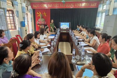 Trường mầm non Mỹ Thịnh tổ chức tập huấn phòng cháy chữa cháy