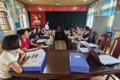 Đoàn Trường mầm non Mỹ Thịnh đón đoàn kiểm tra công tác xây dựng trường học an toàn, phòng chống tai nạn thương tích năm học 2025–2026.